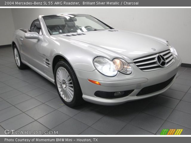 2004 Mercedes-Benz SL 55 AMG Roadster in Brilliant Silver Metallic