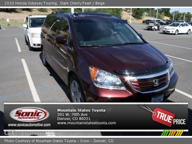 2010 Honda Odyssey Touring in Dark Cherry Pearl