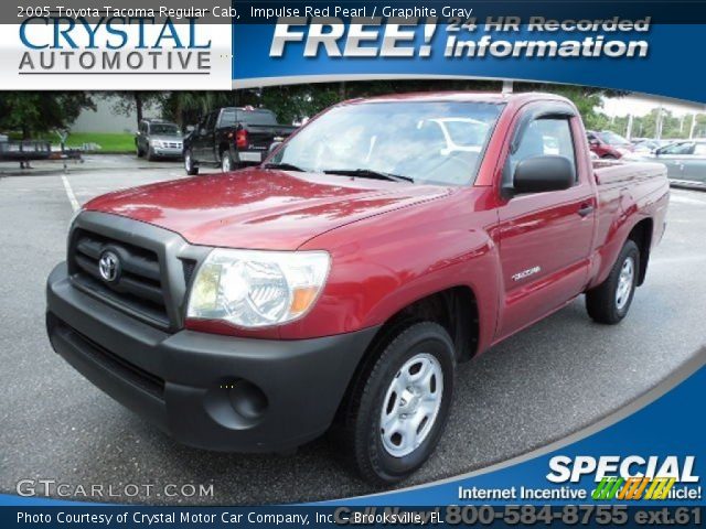 2005 Toyota Tacoma Regular Cab in Impulse Red Pearl