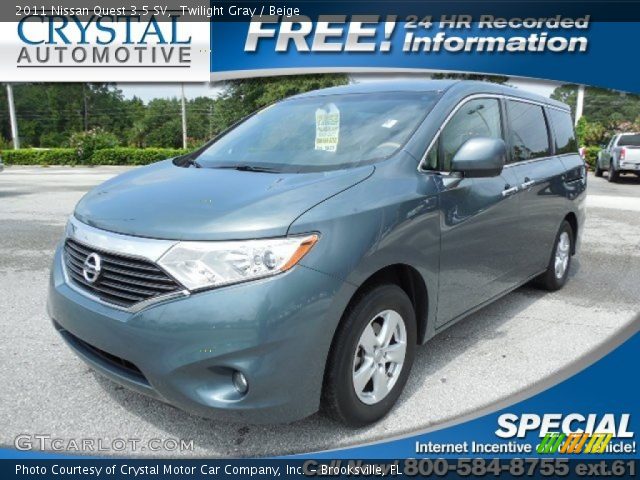 2011 Nissan Quest 3.5 SV in Twilight Gray