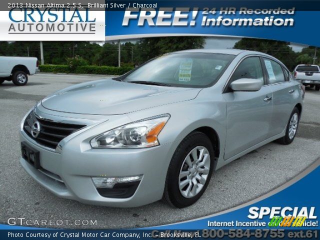 2013 Nissan Altima 2.5 S in Brilliant Silver