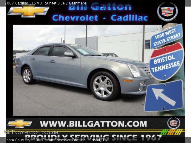 2007 Cadillac STS V8 in Sunset Blue