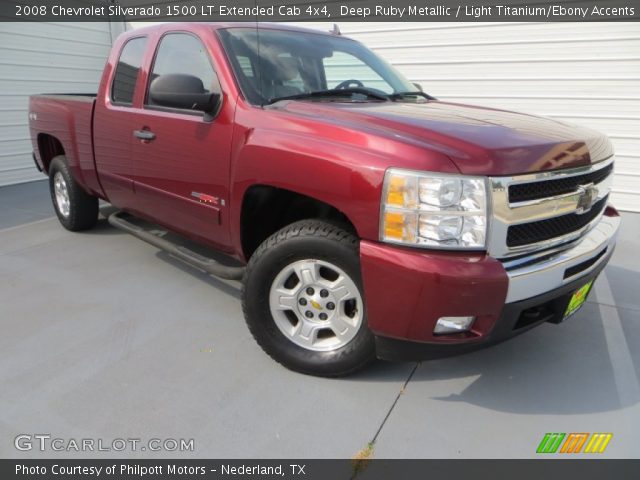 2008 Chevrolet Silverado 1500 LT Extended Cab 4x4 in Deep Ruby Metallic