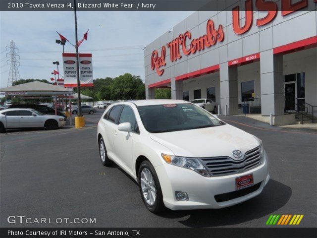 2010 Toyota Venza I4 in Blizzard White Pearl