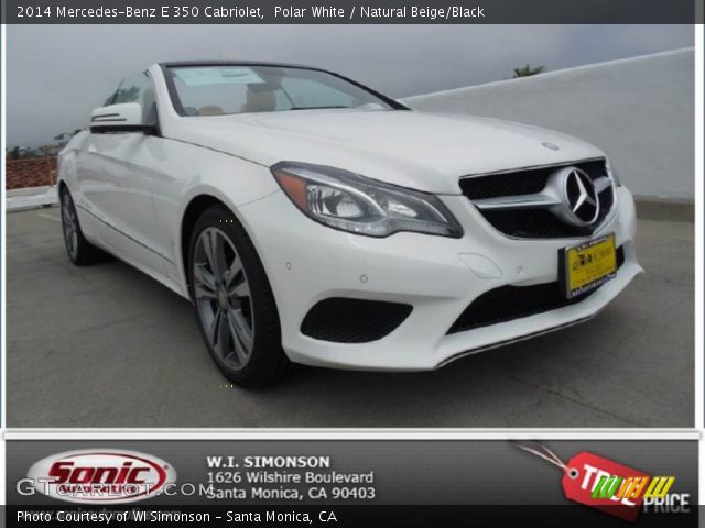 2014 Mercedes-Benz E 350 Cabriolet in Polar White