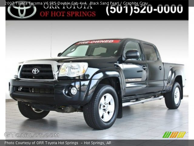 2007 Toyota Tacoma V6 SR5 Double Cab 4x4 in Black Sand Pearl