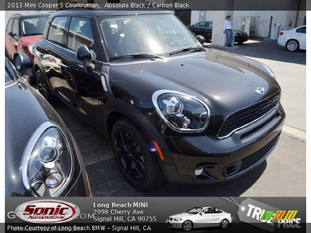 2013 Mini Cooper S Countryman in Absolute Black