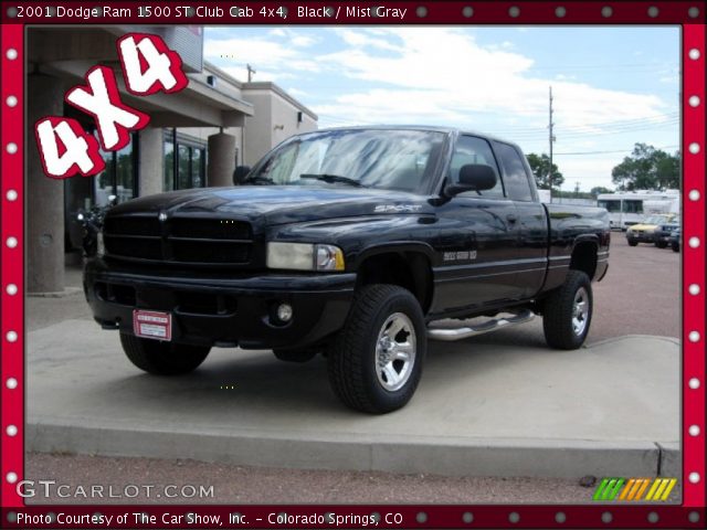 2001 Dodge Ram 1500 ST Club Cab 4x4 in Black