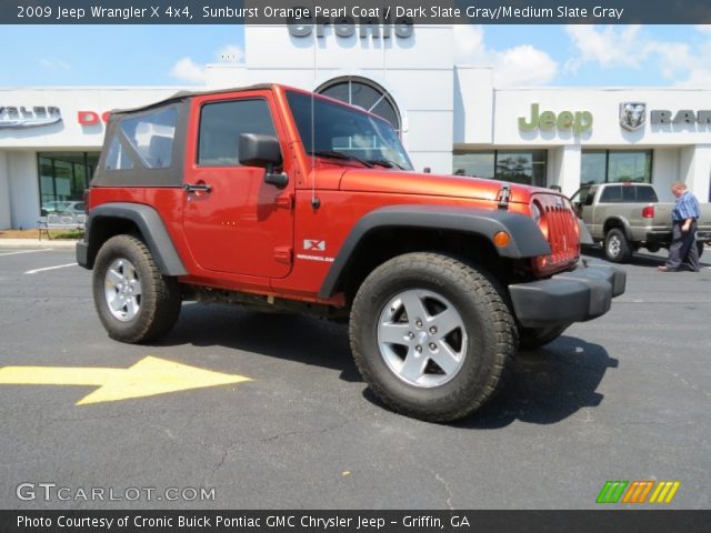 2009 Jeep Wrangler X 4x4 in Sunburst Orange Pearl Coat