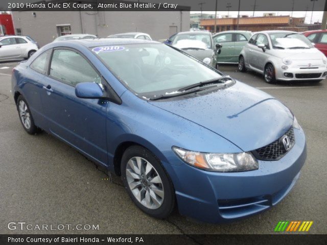 2010 Honda Civic EX Coupe in Atomic Blue Metallic