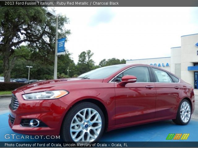 2013 Ford Fusion Titanium in Ruby Red Metallic