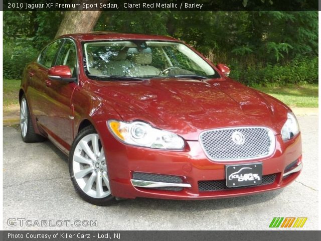 2010 Jaguar XF Premium Sport Sedan in Claret Red Metallic