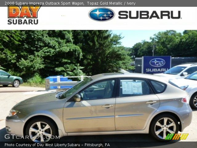 2008 Subaru Impreza Outback Sport Wagon in Topaz Gold Metallic