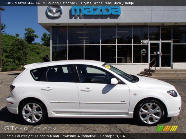 2009 Mazda MAZDA3 s Touring Hatchback in Crystal White Pearl Mica