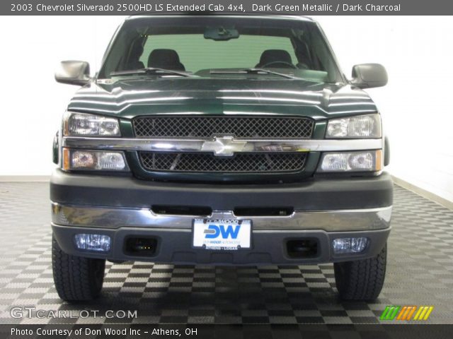 2003 Chevrolet Silverado 2500HD LS Extended Cab 4x4 in Dark Green Metallic