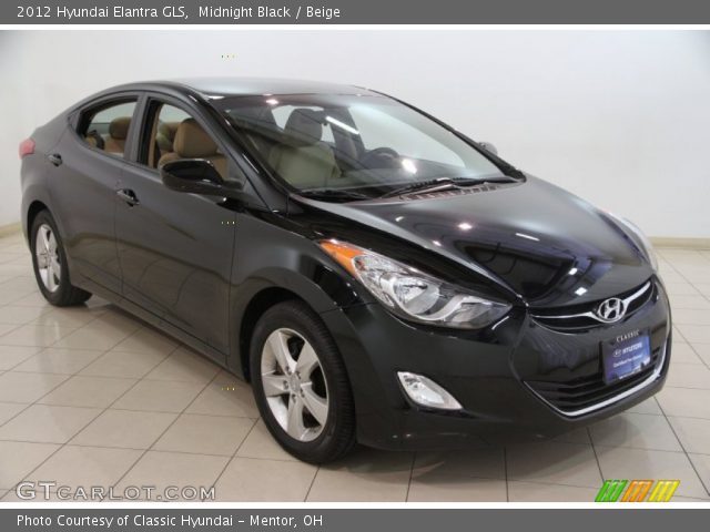 2012 Hyundai Elantra GLS in Midnight Black