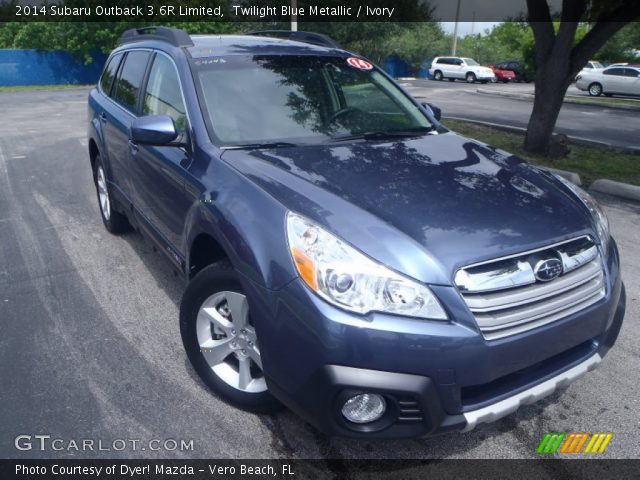 2014 Subaru Outback 3.6R Limited in Twilight Blue Metallic
