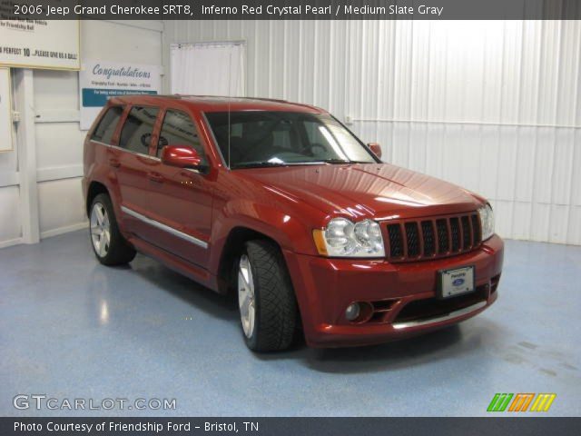 2006 Jeep Grand Cherokee SRT8 in Inferno Red Crystal Pearl