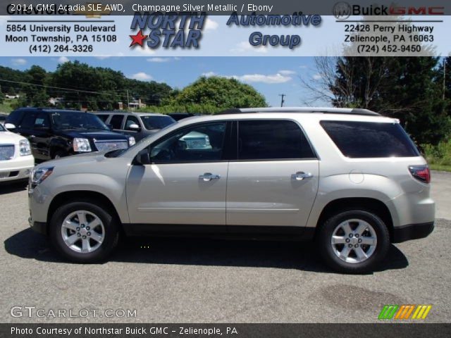 2014 GMC Acadia SLE AWD in Champagne Silver Metallic
