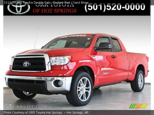 2010 Toyota Tundra Double Cab in Radiant Red