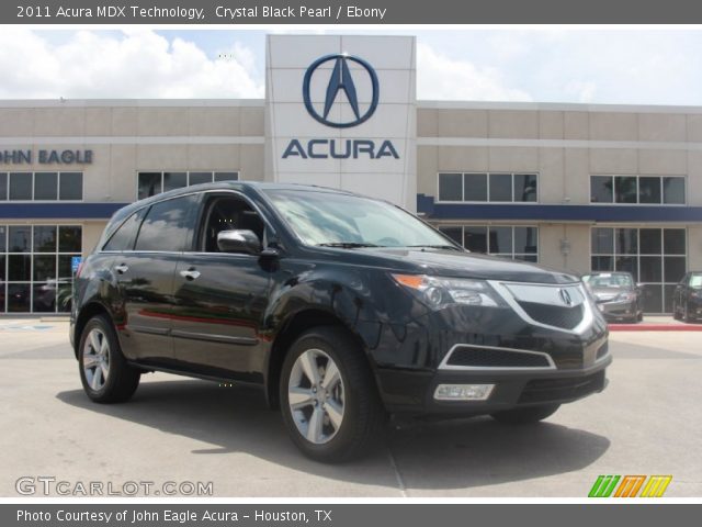 2011 Acura MDX Technology in Crystal Black Pearl