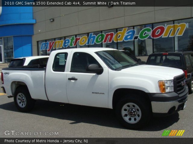 2010 GMC Sierra 1500 Extended Cab 4x4 in Summit White