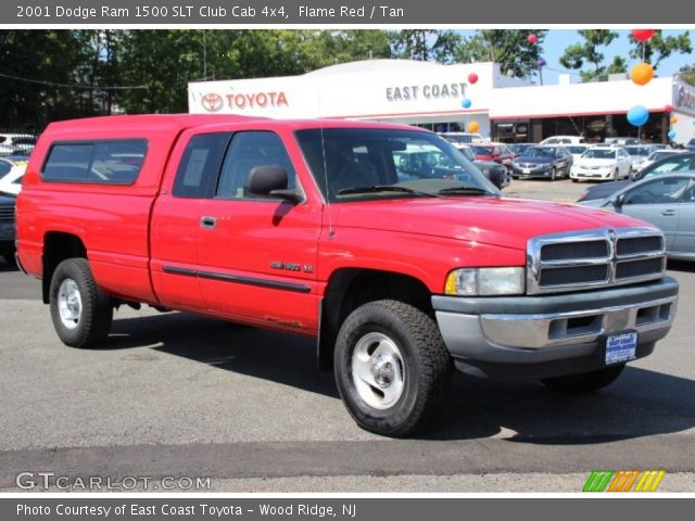2001 Dodge Ram 1500 SLT Club Cab 4x4 in Flame Red