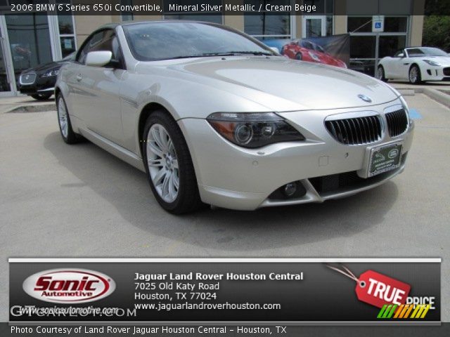 2006 BMW 6 Series 650i Convertible in Mineral Silver Metallic