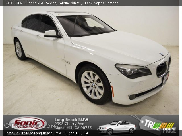 2010 BMW 7 Series 750i Sedan in Alpine White