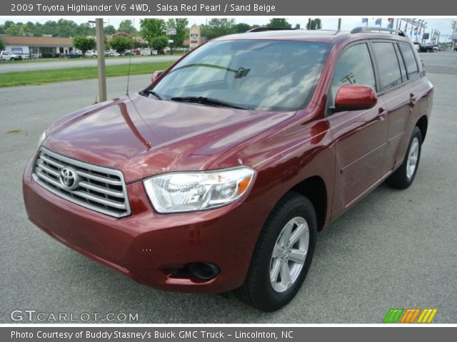 2009 Toyota Highlander V6 4WD in Salsa Red Pearl