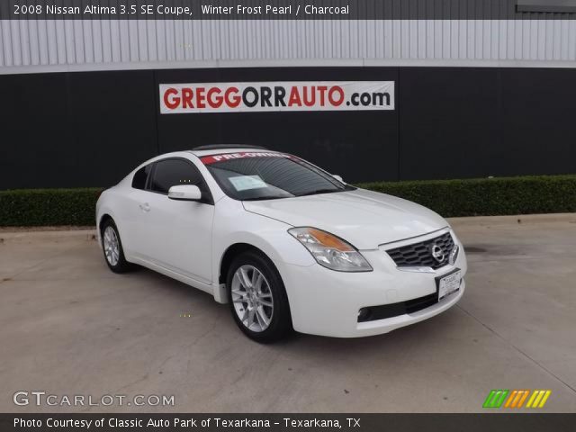 2008 Nissan Altima 3.5 SE Coupe in Winter Frost Pearl