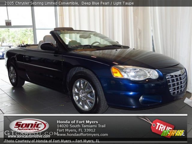 2005 Chrysler Sebring Limited Convertible in Deep Blue Pearl