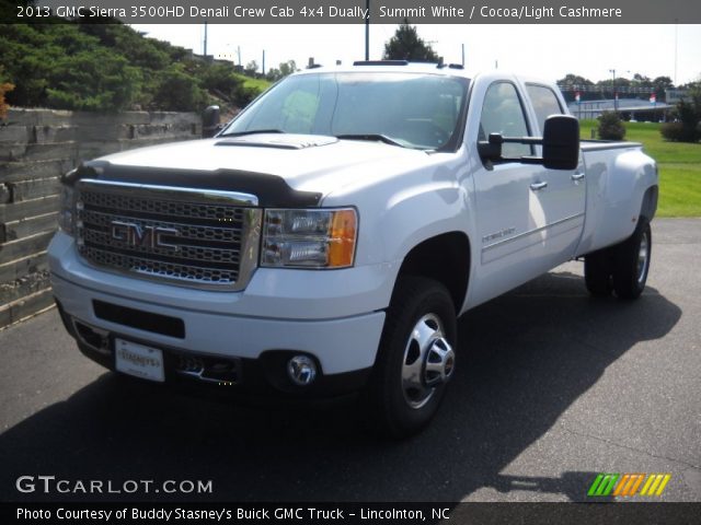 2013 GMC Sierra 3500HD Denali Crew Cab 4x4 Dually in Summit White