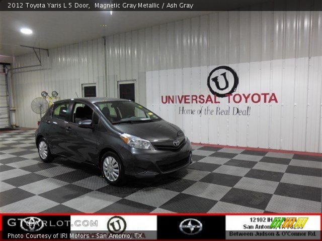 2012 Toyota Yaris L 5 Door in Magnetic Gray Metallic