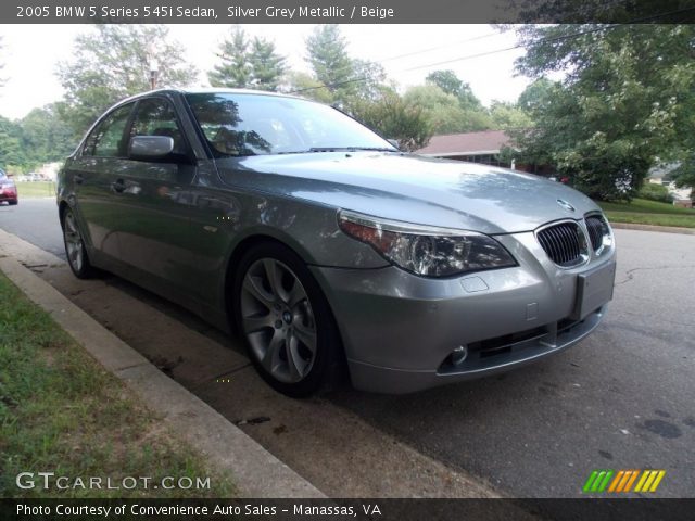 2005 BMW 5 Series 545i Sedan in Silver Grey Metallic