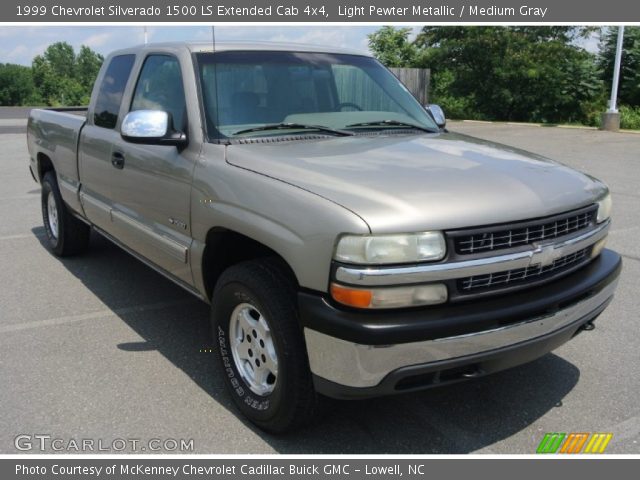 1999 Chevrolet Silverado 1500 LS Extended Cab 4x4 in Light Pewter Metallic