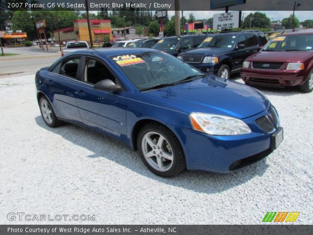 2007 Pontiac G6 V6 Sedan in Electric Blue Metallic
