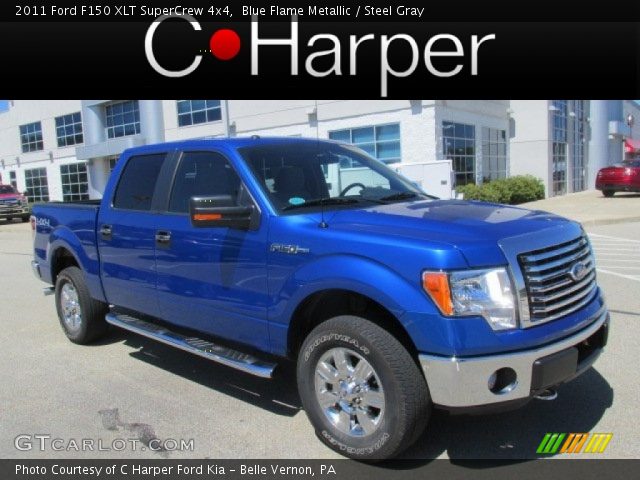 2011 Ford F150 XLT SuperCrew 4x4 in Blue Flame Metallic