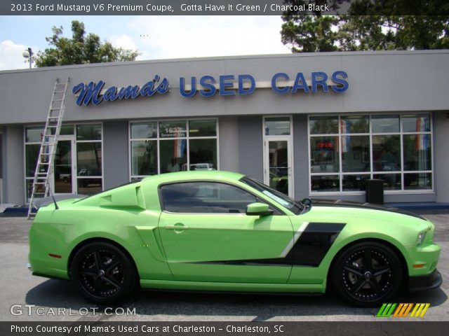 2013 Ford Mustang V6 Premium Coupe in Gotta Have It Green