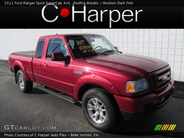 2011 Ford Ranger Sport SuperCab 4x4 in Redfire Metallic