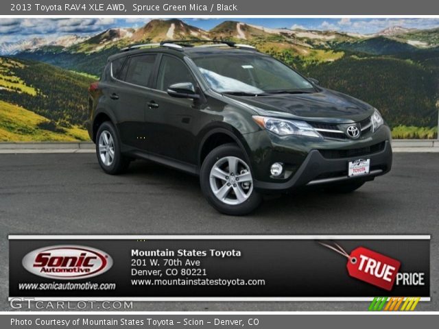 2013 Toyota RAV4 XLE AWD in Spruce Green Mica