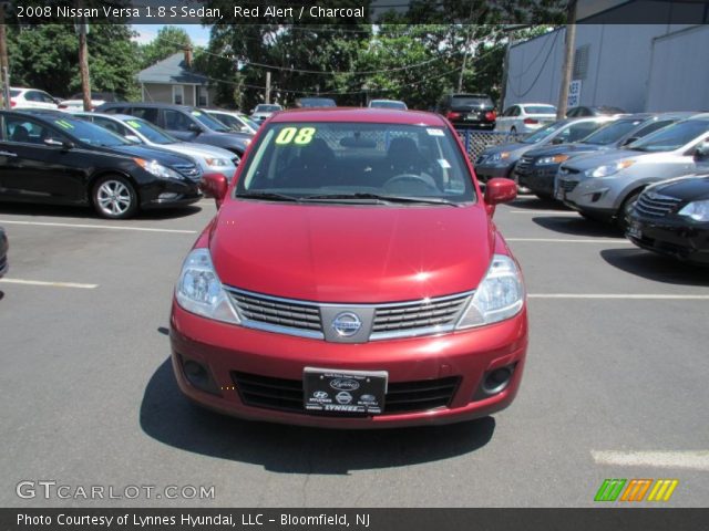 2008 Nissan Versa 1.8 S Sedan in Red Alert