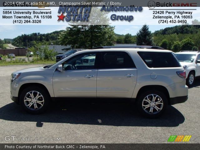 2014 GMC Acadia SLT AWD in Champagne Silver Metallic