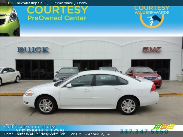 2012 Chevrolet Impala LT in Summit White