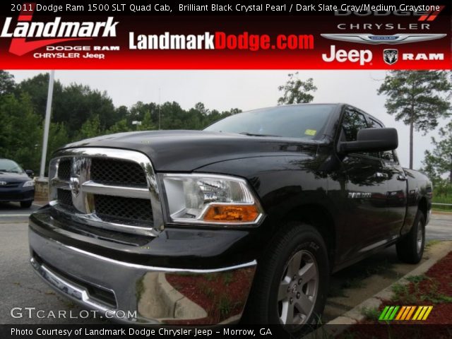 2011 Dodge Ram 1500 SLT Quad Cab in Brilliant Black Crystal Pearl