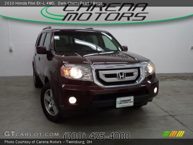 2010 Honda Pilot EX-L 4WD in Dark Cherry Pearl