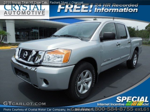 2010 Nissan Titan XE Crew Cab in Radiant Silver