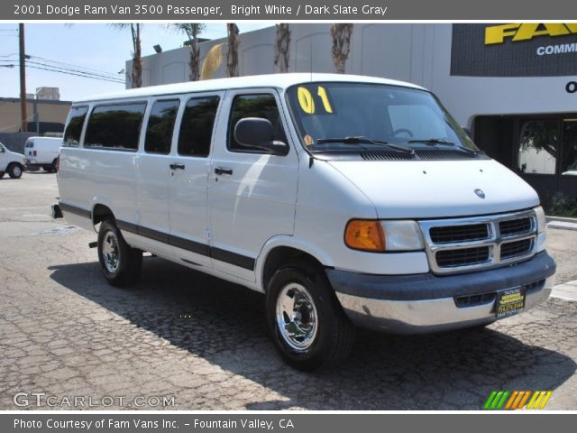 2001 Dodge Ram Van 3500 Passenger in Bright White