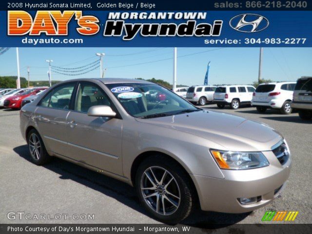 2008 Hyundai Sonata Limited in Golden Beige