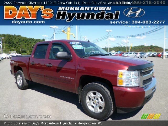 2009 Chevrolet Silverado 1500 LT Crew Cab 4x4 in Deep Ruby Red Metallic